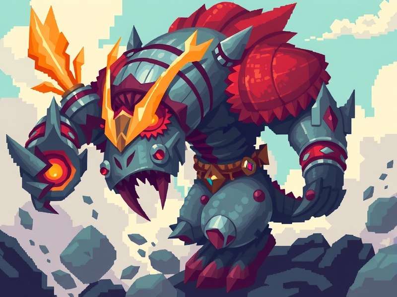 Pixel Monster Warrior monster collection